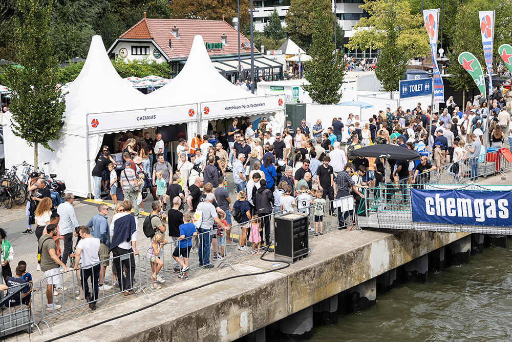 Tijdens de Wereldhavendagen op 5, 6 en 7 september was Chemgas aanwezig op de Parkkade met het schip Sefarina en een indrukwekkende VR-experience.